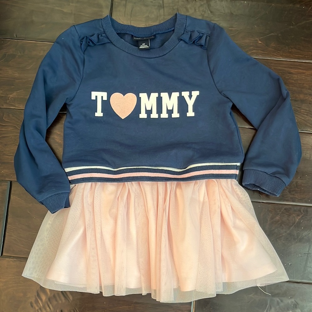 Tommy Hilfiger toddler girls tutu sweatshirt